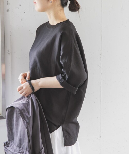 URBAN RESEARCH DOORS(アーバンリサーチドアーズ)の「FORK&SPOON プルオーバーブラウス(シャツ/ブラウス・レディース・OFF/BLACK/DARK BLUE・1)」の17枚目の写真