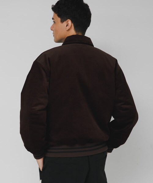 URBAN RESEARCH Sonny Label（アーバンリサーチサニーレーベル）の「『別注』GEM SPORTSWEAR×Sonny Label　コーデュロイパデッドブルゾン（ブルゾン・メンズ・ダークブラウン/ネイビー・M/L）」の13枚目の写真