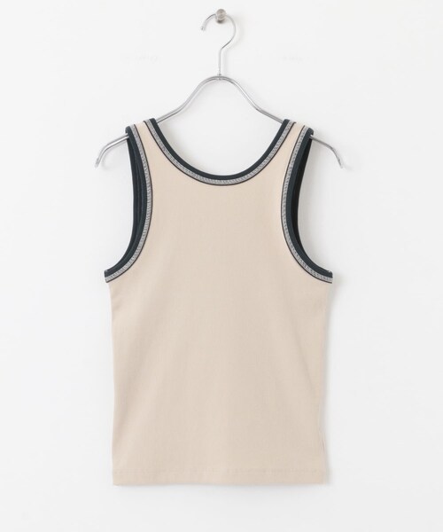 KBF（ケイビーエフ）の「バイカラータンクトップ（タンクトップ・レディース・L.BEIGE/BLUE GRAY/D.BROWN・one）」の20枚目の写真