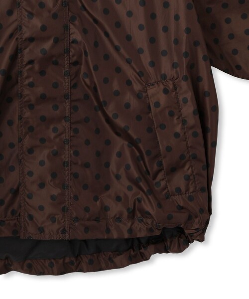 ADAM ET ROPE'（アダムエロペ）の「【GANNI（ガニー）】Printed Flyweight Nylon Jacket（ナイロンジャケット・レディース・ダークブラウン・S）」の7枚目の写真
