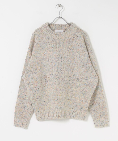 SENSE OF PLACE by URBAN RESEARCH（センスオブプレイスバイアーバンリサーチ）の「『洗濯可』カラーネップニットプルオーバー（ニット/セーター・メンズ・IVORY/BLACK/BROWN・M/L）」の12枚目の写真