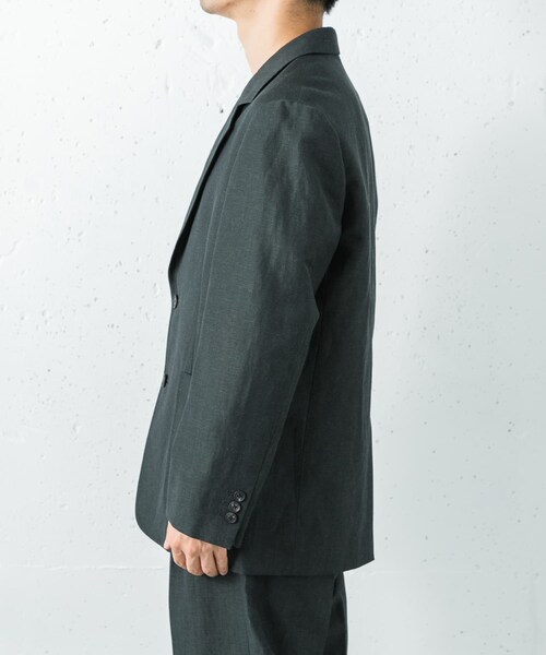 URBAN RESEARCH（アーバンリサーチ）の「new basic　WOOL LINEN JACKET（テーラードジャケット・メンズ・BROWN/D GREEN・M/L/XL）」の10枚目の写真