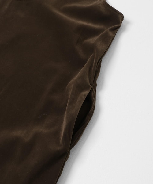 KBF（ケイビーエフ）の「2WAYベロアワンピース（ワンピース・レディース・D.BROWN/BLACK・One）」の7枚目の写真