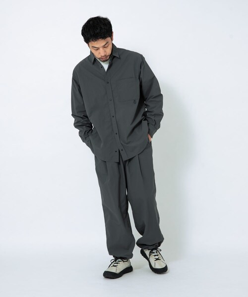 EKAL（エカル）の「『UR TECH』ナイロンタッサートラウザー（その他パンツ・メンズ・レイクサンリーフ/ネイビー/グラファイト・S/M/L）」の6枚目の写真