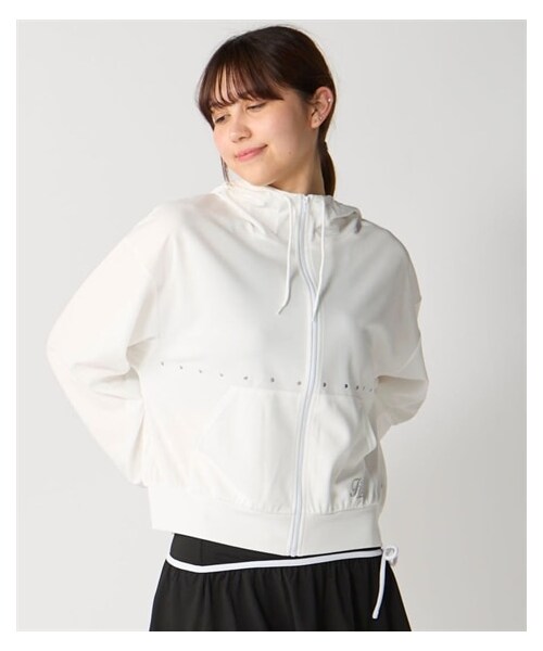 nissen（ニッセン）の「フィラ　水陸両用メッシュ長袖フルジップUVパーカー(326-648)/FILA（ラッシュガード・メンズ・ブラック/ホワイト・M/L/LL）」の3枚目の写真