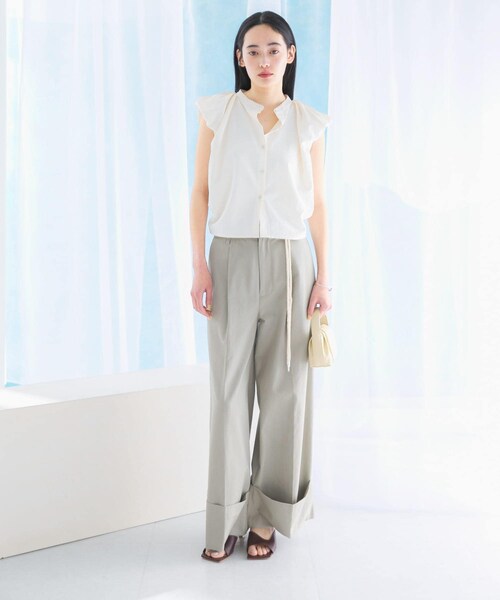 URBAN RESEARCH ROSSO（アーバンリサーチロッソ）の「パフスリーブブラウス（シャツ/ブラウス・レディース・BRICK/OFF WHITE/NAVY・FREE）」の7枚目の写真