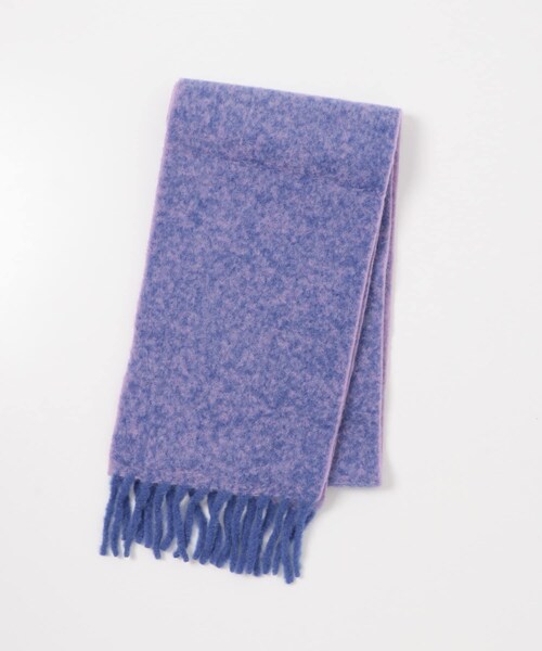 URBAN RESEARCH（アーバンリサーチ）の「THE INOUE BROTHERS　Two Colour Woolly Scarf（マフラー・メンズ・Blk/Wht/Brn/Orn/Blu/Violet/Teal/Pink/Green/Lime・One）」の4枚目の写真