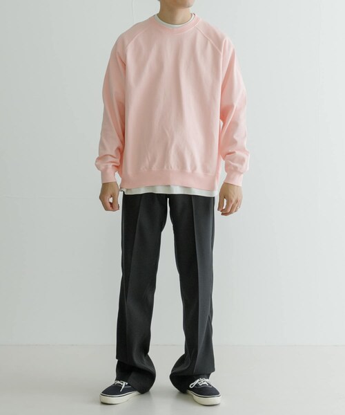 URBAN RESEARCH（アーバンリサーチ）の「ndx　RaglanSweat（スウェット・メンズ・ROSE BLUSH/DARK NAVY/BURNT SAND・M/L）」の19枚目の写真