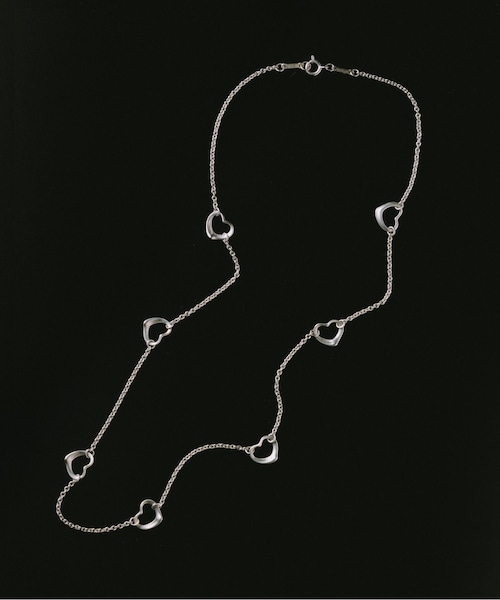 ADAM ET ROPE'(アダムエロペ)の「【VINTAGE JEWELRY】TIFFANY オープンハート 7P ネックレス(ネックレス・メンズ・シルバー・F)」の1枚目の写真