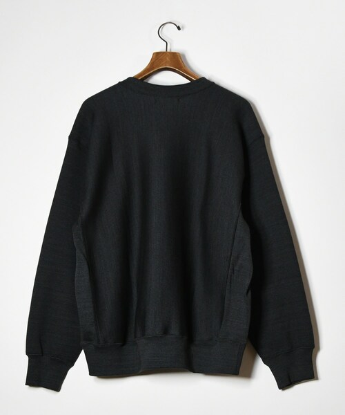 ADAM ET ROPE'（アダムエロペ）の「【blurhms】C/A Sweat P/O Crewneck（スウェット・メンズ・ブラック・2/3）」の4枚目の写真