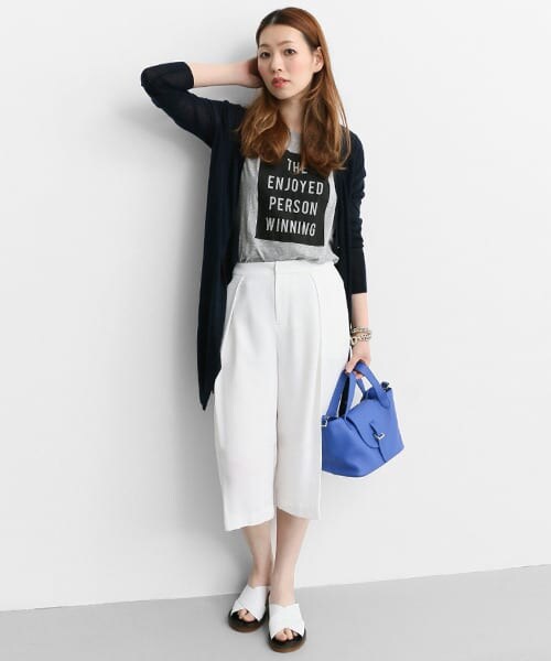 URBAN RESEARCH ROSSO（アーバンリサーチロッソ）の「タッククロップドパンツ（その他パンツ・レディース・BLUE/WHITE/BLACK・36/38）」の9枚目の写真