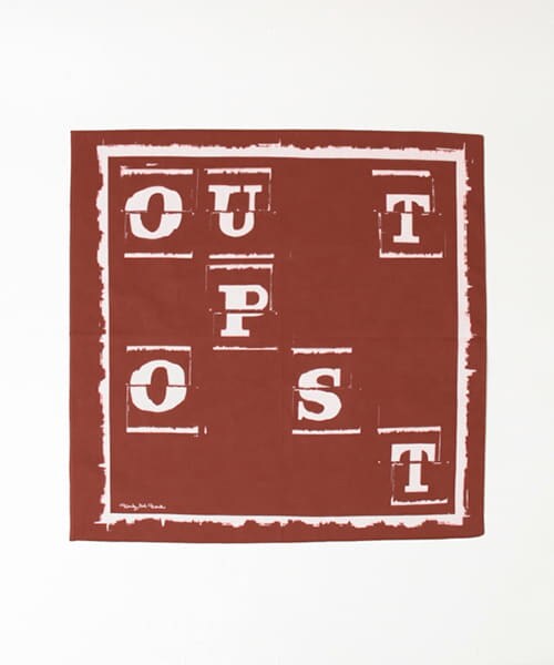 URBAN RESEARCH（アーバンリサーチ）の「OUTPOST BANDANA∴（バンダナ/スカーフ・メンズ・BURGUNDY/CHARCOAL/GREEN・-0）」の4枚目の写真