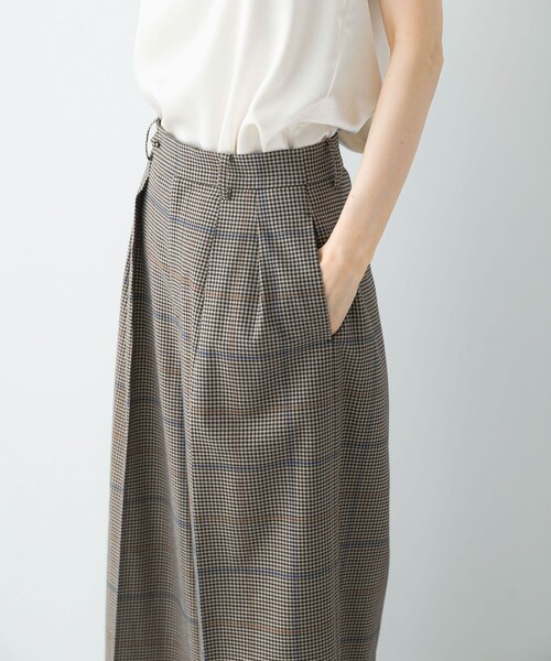 URBAN RESEARCH ROSSO（アーバンリサーチロッソ）の「チェックワイドスラックス（その他パンツ・レディース・BROWN CHK・36/38）」の8枚目の写真