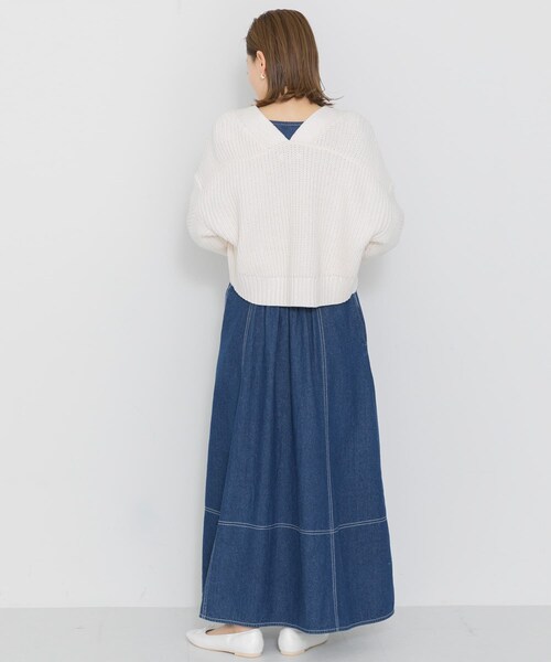 URBAN RESEARCH Sonny Label（アーバンリサーチサニーレーベル）の「ニットボレロカーディガン（カーディガン/ボレロ・レディース・ラベンダー/オフ/ライトグレー・FREE）」の13枚目の写真