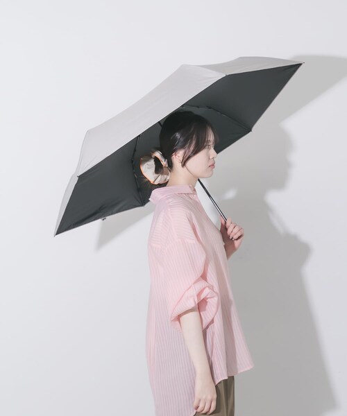SMELLY（スメリー）の「『晴雨兼用』because　ユニセックス オールウェザーライト（長傘・レディース・GRY/BLK・Free）」の15枚目の写真