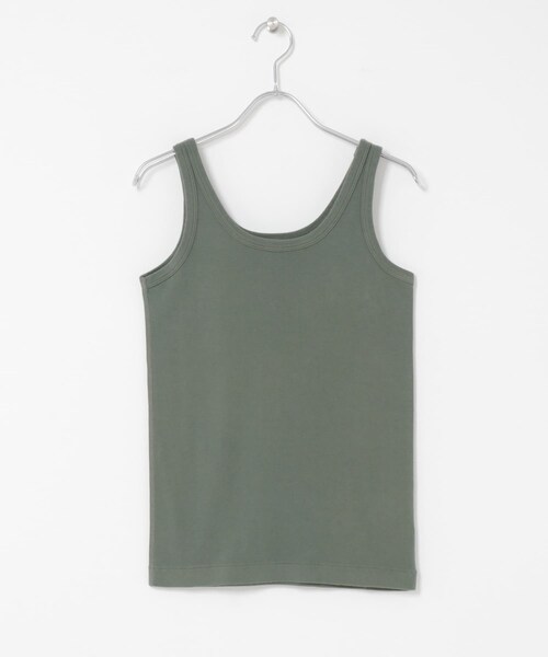 かぐれ（カグレ）の「blurhmsROOTSTOCK　CLASSIC RIB-FIT TANK TOP（タンクトップ・レディース・Off/Black/KhakiBlue・0）」の9枚目の写真