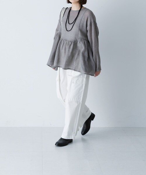 かぐれ(カグレ)の「ユーティリティーイージーパンツ(その他パンツ・レディース・OFF/SMOKEKHAKI・Free)」の9枚目の写真