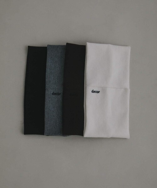 URBAN RESEARCH（アーバンリサーチ）の「decor『デコール』　Wide Hairband（ヘアバンド・レディース・CHARCOAL/BLACK/BROWN/OFF/BURGUNDY/SAX・-）」の15枚目の写真