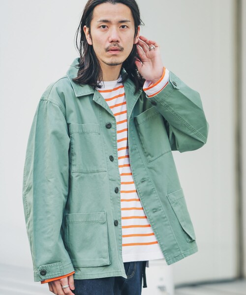 URBAN RESEARCH Sonny Label（アーバンリサーチサニーレーベル）の「ツイルミリタリーシャツジャケット（ミリタリージャケット・メンズ・カモ柄/カーキ・M/L）」の18枚目の写真