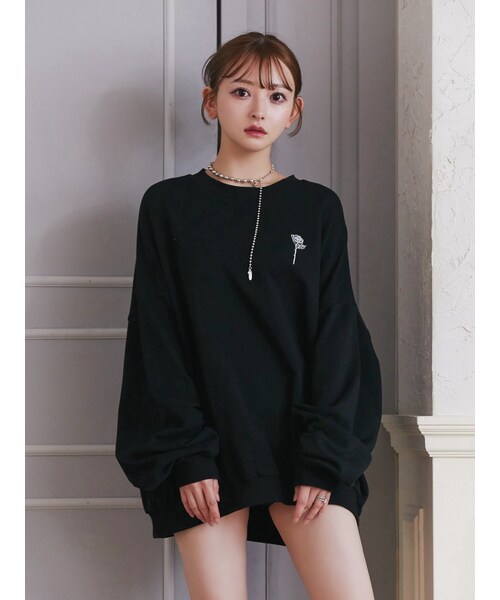 EATME エンブロイダリースウェットTOP エンブロイダリースウェットTOP[品番：MKSW0059609]｜EATME