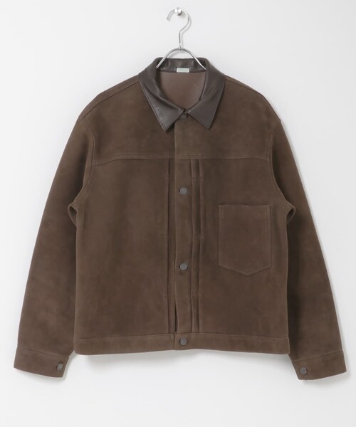 URBAN RESEARCH（アーバンリサーチ）の「A PRESSE　Vintage Suede Leather 1st Type Jacket（その他アウター・メンズ・BROWN・2/3）」の4枚目の写真