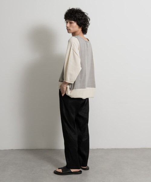 THE GOODLAND MARKET（ザグッドランドマーケット）の「master key　ORIGAMI（ニット/セーター・メンズ・WHTxGRY/BEGxGRN/BLK/NVY・FREE）」の11枚目の写真