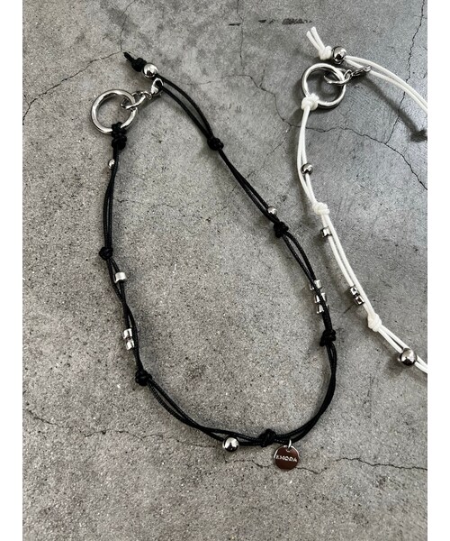 EMODA（エモダ）の「ストリングメタルネックレス（ネックレス・レディース・ホワイト/ブラック・F）」の6枚目の写真