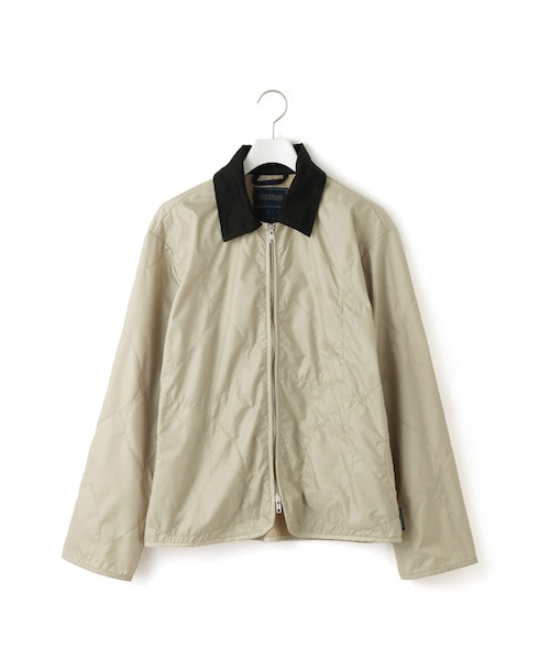 ADAM ET ROPE'(アダムエロペ)の「【LAVENHAM(ラベンハム)】SIDE POCKET UNWADDED TEYNHAM MENS(ブルゾン・レディース・ブラック/ホワイト・S)」の1枚目の写真