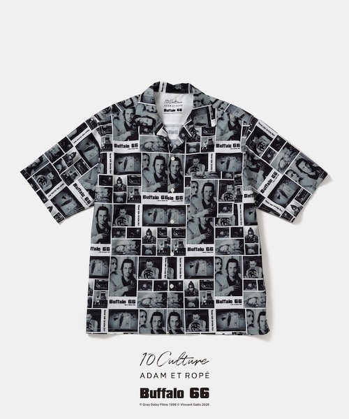 ADAM ET ROPE'(アダムエロペ)の「【Buffalo 66 × 10Culture for ADAM ET ROPE'】Buffalo 66 SHORT SLEEVE SHIRT(シャツ/ブラウス・レディース・ブラック/ホワイト・L/M)」の3枚目の写真