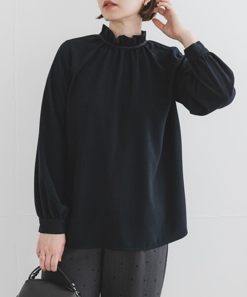 URBAN RESEARCH ROSSO（アーバンリサーチロッソ）の「F by ROSSO　フリルカラー2WAYブラウス（シャツ/ブラウス・レディース・OFF WHITE/NAVY・Free）」の6枚目の写真