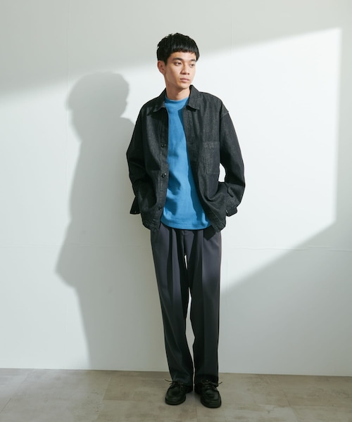 URBAN RESEARCH DOORS(アーバンリサーチドアーズ)の「『UR TECH』完声2タックワイドトラウザー(その他パンツ・メンズ・GREIGE/CHARCOAL/BLACK・S/M/L)」の22枚目の写真