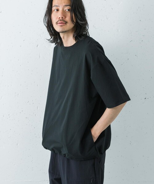 URBAN RESEARCH（アーバンリサーチ）の「『洗濯可/防シワ/撥水』COOL DOTS SHORT-SLEEVE T-SHIRTS（Tシャツ/カットソー・メンズ・BLACK/CHARCOAL/NAVY・M/L）」の9枚目の写真