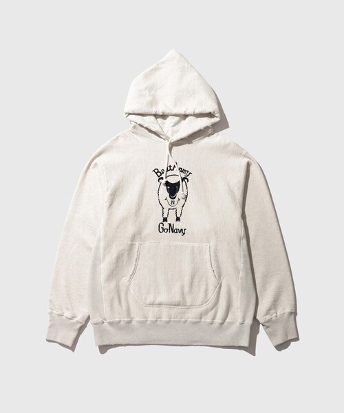 ADAM ET ROPE'（アダムエロペ）の「【BOWWOW/バウワウ】BEAT ARMY HOODIE AGED（パーカー・メンズ・キナリ・L/M）」の2枚目の写真