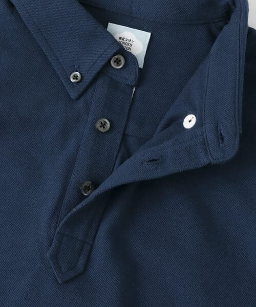 ITEMS URBANRESEARCH（アイテムズ アーバンリサーチ）の「東北コットンポロシャツ∴（ポロシャツ・レディース・ORG/WHT/NVY・XS/S/M）」の6枚目の写真