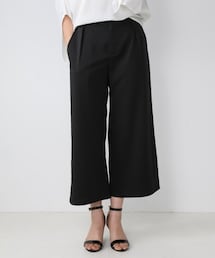 7days Life Styling | 【しわになりにくい・ストレッチ】アンクル丈ワイドパンツ（とろみシリーズ）(スラックス)