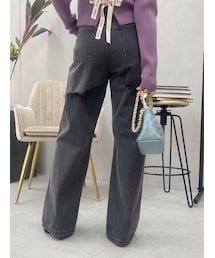 EVRIS | BACKスラッシュワイドデニムパンツ(デニムパンツ)