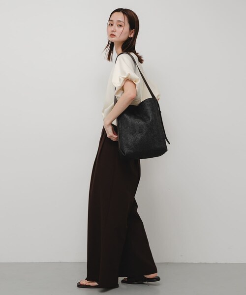 SENSE OF PLACE by URBAN RESEARCH（センスオブプレイスバイアーバンリサーチ）の「雑材マルチショルダーバッグ（ショルダーバッグ・レディース・BLACK/BEIGE・One）」の8枚目の写真