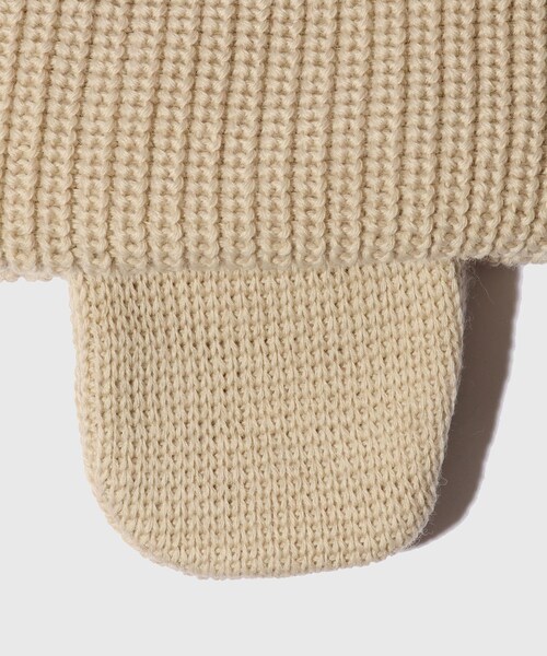 ADAM ET ROPE'（アダムエロペ）の「【KIJIMA TAKAYUKI/キジマ タカユキ】MERINO WOOL EAR WATCH CAP（ニットキャップ/ビーニー・メンズ・ブラック/グレー/ベージュ/レッド・F）」の7枚目の写真