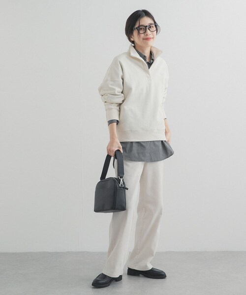 URBAN RESEARCH DOORS（アーバンリサーチドアーズ）の「刺繍スタンドカラースウェット（スウェット・レディース・OFF/L.BLUE・Free）」の10枚目の写真