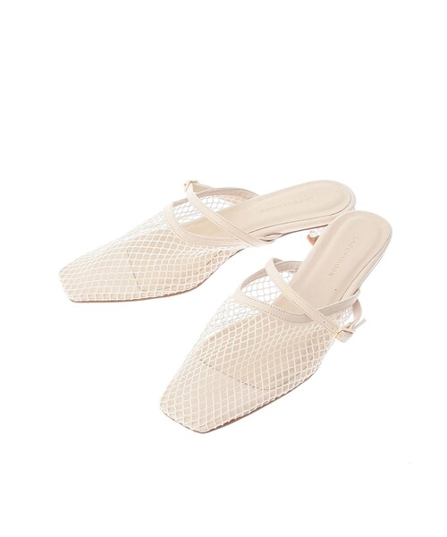 LAGUNAMOON（ラグナムーン）の「メリージェーンミュール（サンダル・レディース・アイボリー/ブラック・S/M）」の5枚目の写真