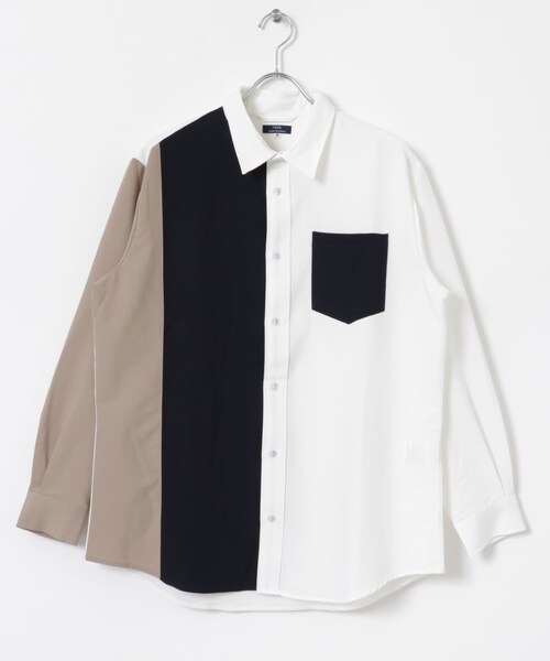 ITEMS URBANRESEARCH（アイテムズ アーバンリサーチ）の「Vertical Switch 長袖シャツ（シャツ/ブラウス・メンズ・BLU/WHT/GRY・M/L）」の12枚目の写真
