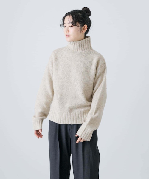 メランジタートルニット