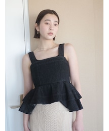 LAGUNAMOON | デニムペプラムキャミソール(その他トップス)