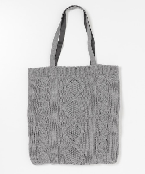SENSE OF PLACE by URBAN RESEARCH（センスオブプレイスバイアーバンリサーチ）の「ニットトート（トートバッグ・レディース・GRAY/IVORY/MOCHA・FREE）」の8枚目の写真