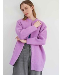 ELENDEEK | CN RACCOON MIX W CARDIGAN(ノーカラージャケット)