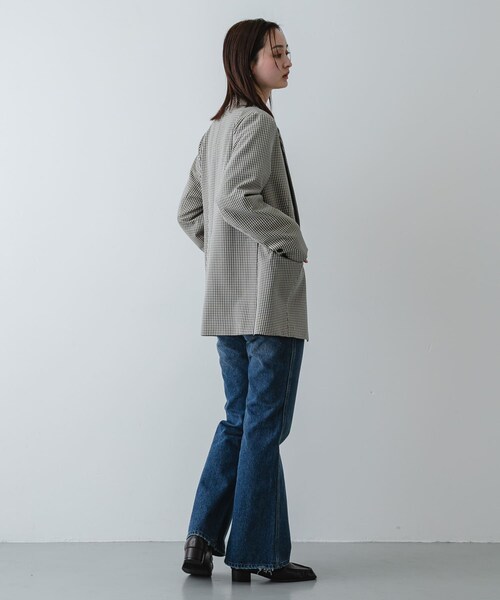 SENSE OF PLACE by URBAN RESEARCH(センスオブプレイスバイアーバンリサーチ)の「セミフレアデニム(デニムパンツ・レディース・ONE WASH/D.INDIGO・S/M)」の8枚目の写真
