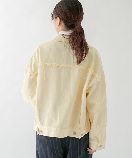 KBF（ケイビーエフ）の「パッチワークGジャン（デニムジャケット・レディース・YELLOW/BEIGE・one）」の15枚目の写真