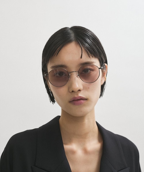 ADAM ET ROPE'（アダムエロペ）の「ボストンメタルフレームUVカットグラス（サングラス・レディース・シルバー/その他・F）」の5枚目の写真