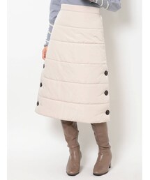 dazzlin | キルティングサイドボタンスカート(スカート)