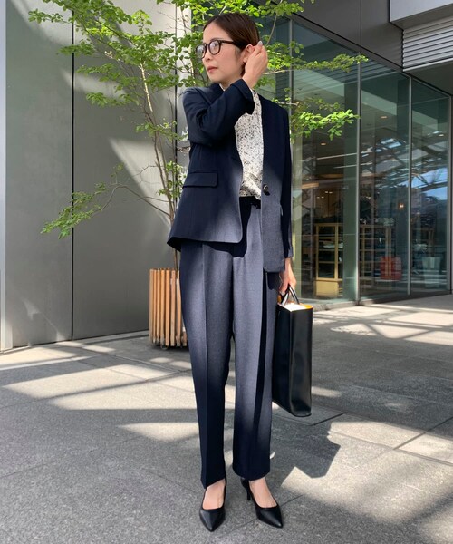 URBAN RESEARCH（アーバンリサーチ）の「ノーカラージャケット（ノーカラージャケット・レディース・BEIGE/NAVY・36/38）」の20枚目の写真